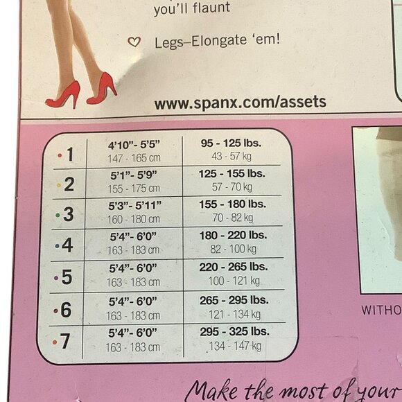 Spanx Love Your Assets High-Waist Shaping Pantyhose Sz 4 Nude Waist Control - Picture 5 of 7